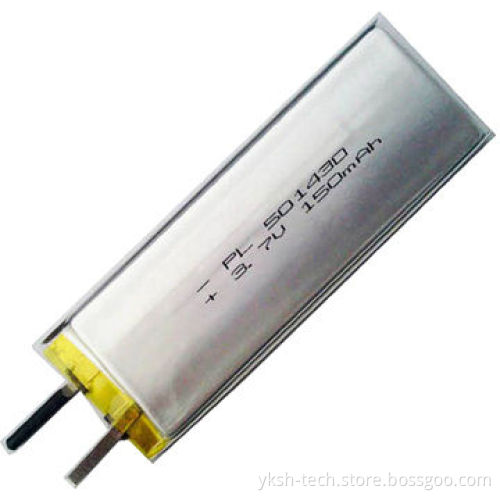 Soft Pack Lithium Polymer Battery for Bluetooth Speakers/GPS with 3.7V Voltage, 150mAh CapacityNew